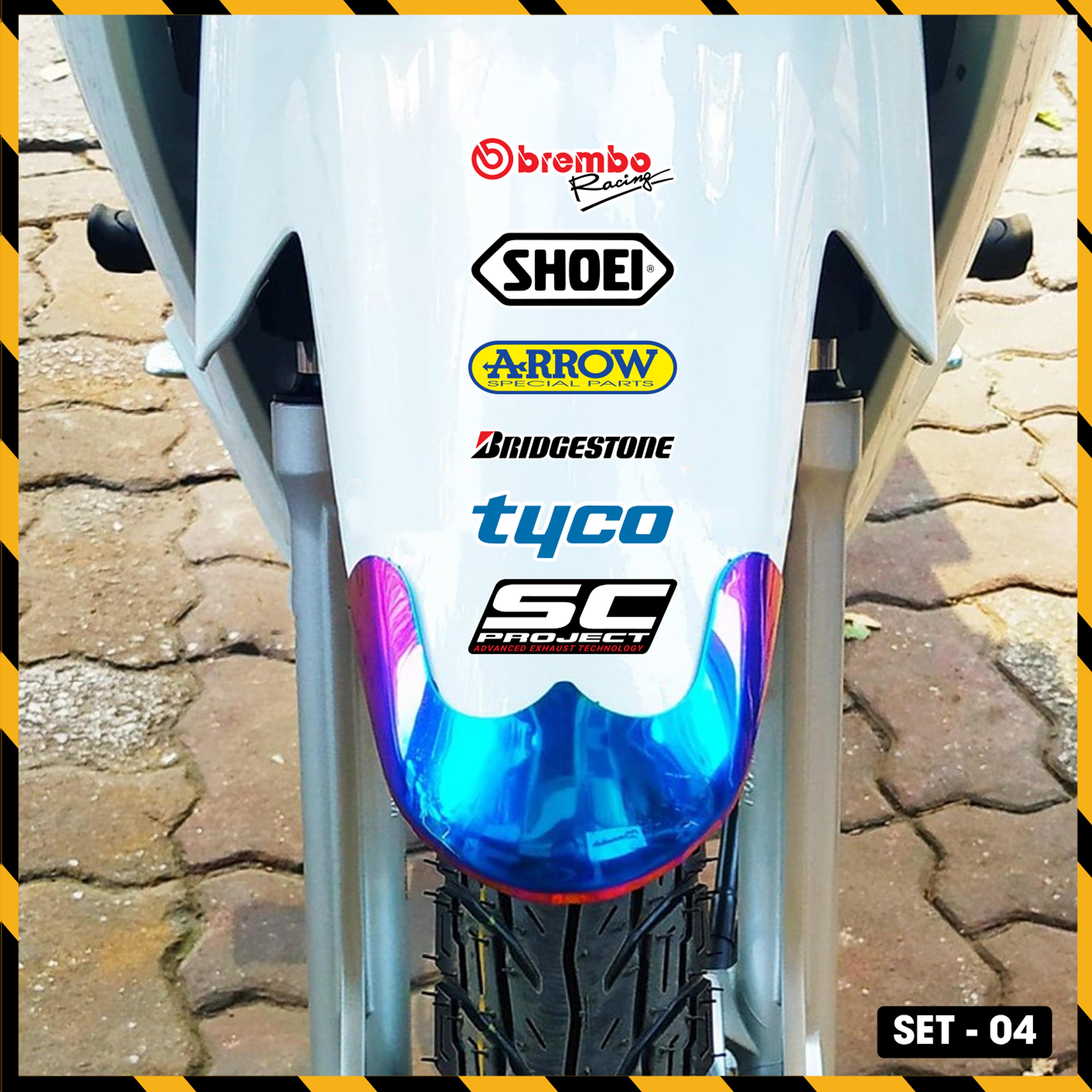 Sticker Dán Xe Máy, Xe Điện, Xe Đạp, Mũ Bảo Hiểm | SET-04