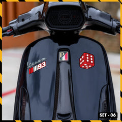 Sticker Dán Xe Máy, Xe Điện, Xe Đạp, Mũ Bảo Hiểm | SET-06