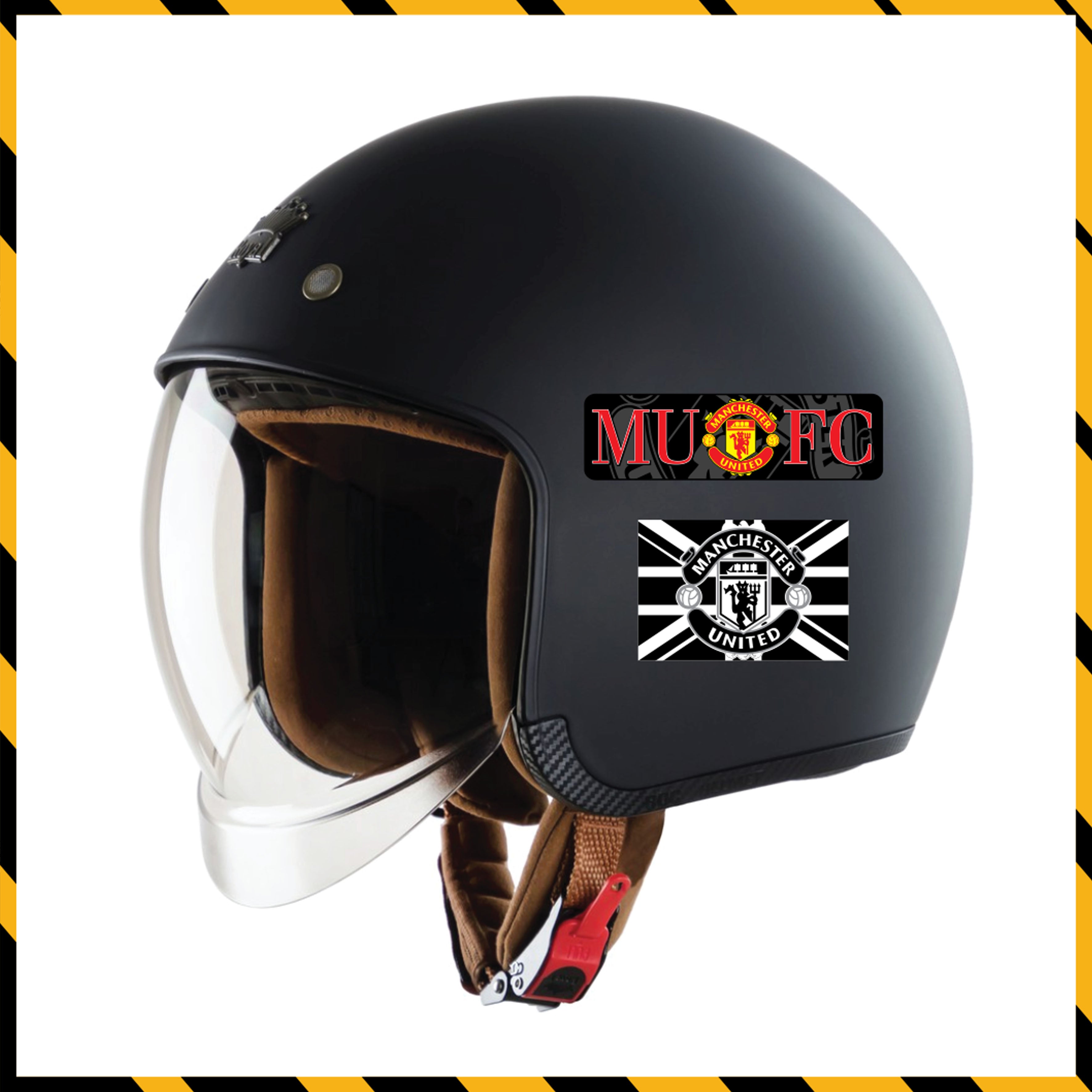 Sticker Dán Xe Máy, Xe Điện, Xe Đạp, Mũ Bảo Hiểm | Bóng Đá - Manchester United MU1