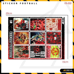Sticker Dán Ô Tô, Xe Máy, Xe Điện, Xe Đạp, Mũ Bảo Hiểm | Football FB-005 MU