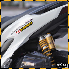 Sticker Dán Xe Máy, Xe Điện, Xe Đạp, Mũ Bảo Hiểm | SET-08