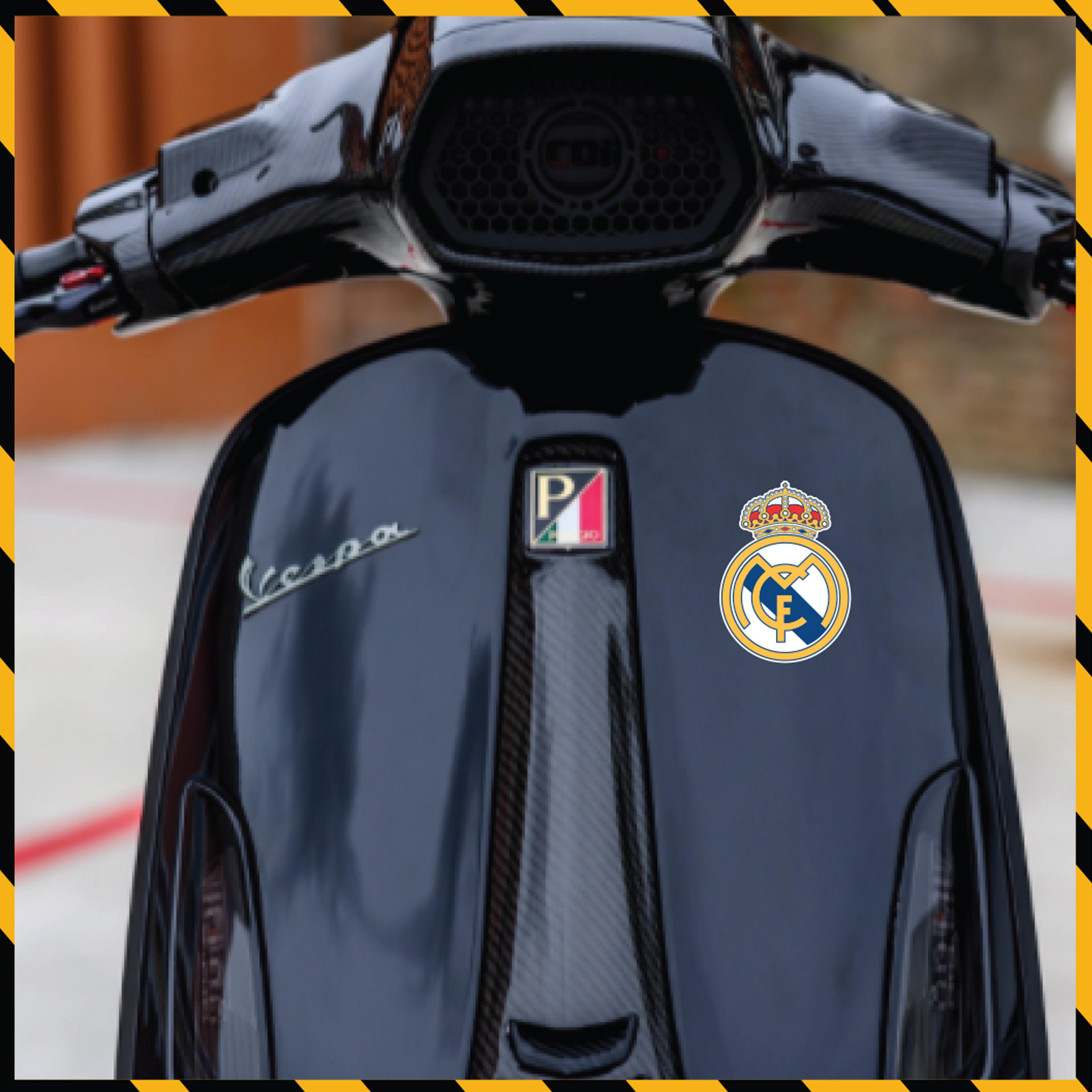 Sticker Dán Xe Máy, Xe Điện, Xe Đạp, Mũ Bảo Hiểm | Bóng Đá - Real Madrid