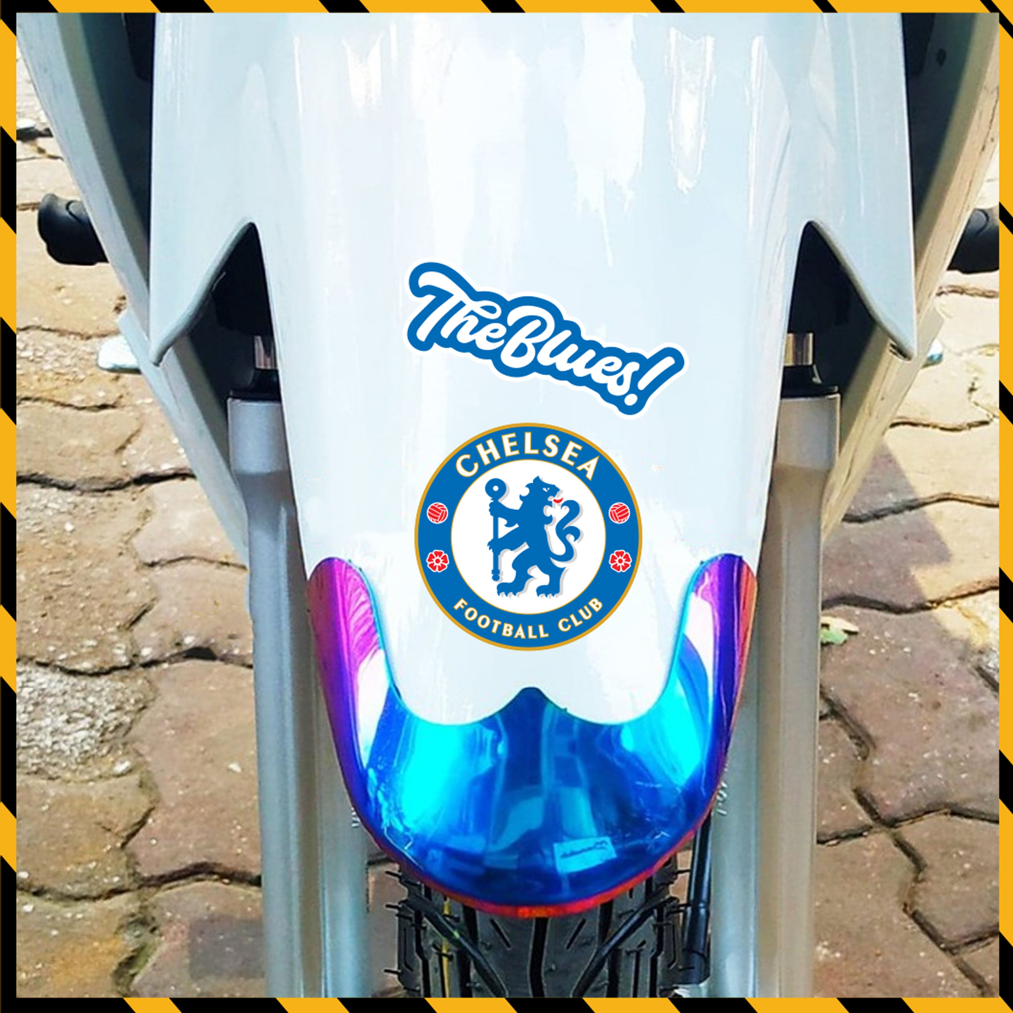 Sticker Dán Xe Máy, Xe Điện, Xe Đạp, Mũ Bảo Hiểm | Bóng Đá - Chelsea