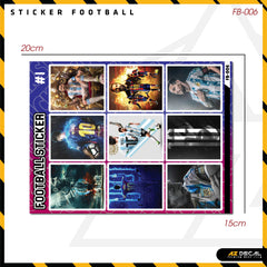 Sticker Dán Ô Tô, Xe Máy, Xe Điện, Xe Đạp, Mũ Bảo Hiểm | Football FB-005 MESSI