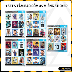 Sticker Dán Ô Tô, Xe Máy, Xe Điện, Xe Đạp, Mũ Bảo Hiểm | Football FB-007 MESSI