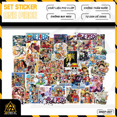 Sticker Dán Ô Tô, Xe Máy, Xe Điện, Xe Đạp, Mũ Bảo Hiểm | One Piece - ONEP007