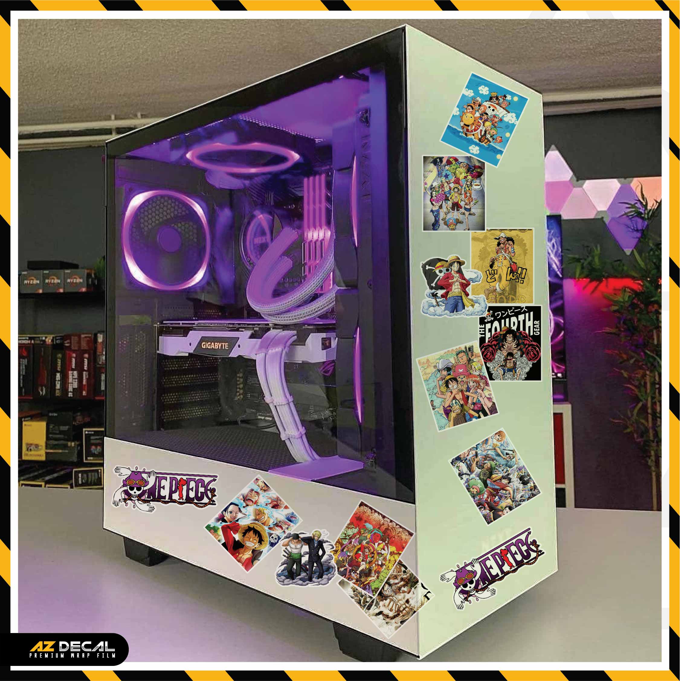 Sticker Dán Ô Tô, Xe Máy, Xe Điện, Xe Đạp, Mũ Bảo Hiểm | One Piece - ONEP007