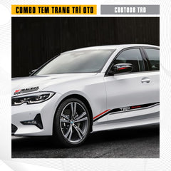 Tem dán sườn ô tô phong cách TRD