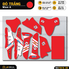Tem trùm Wave Alpha màu đỏ trắng mẫu Doraemon