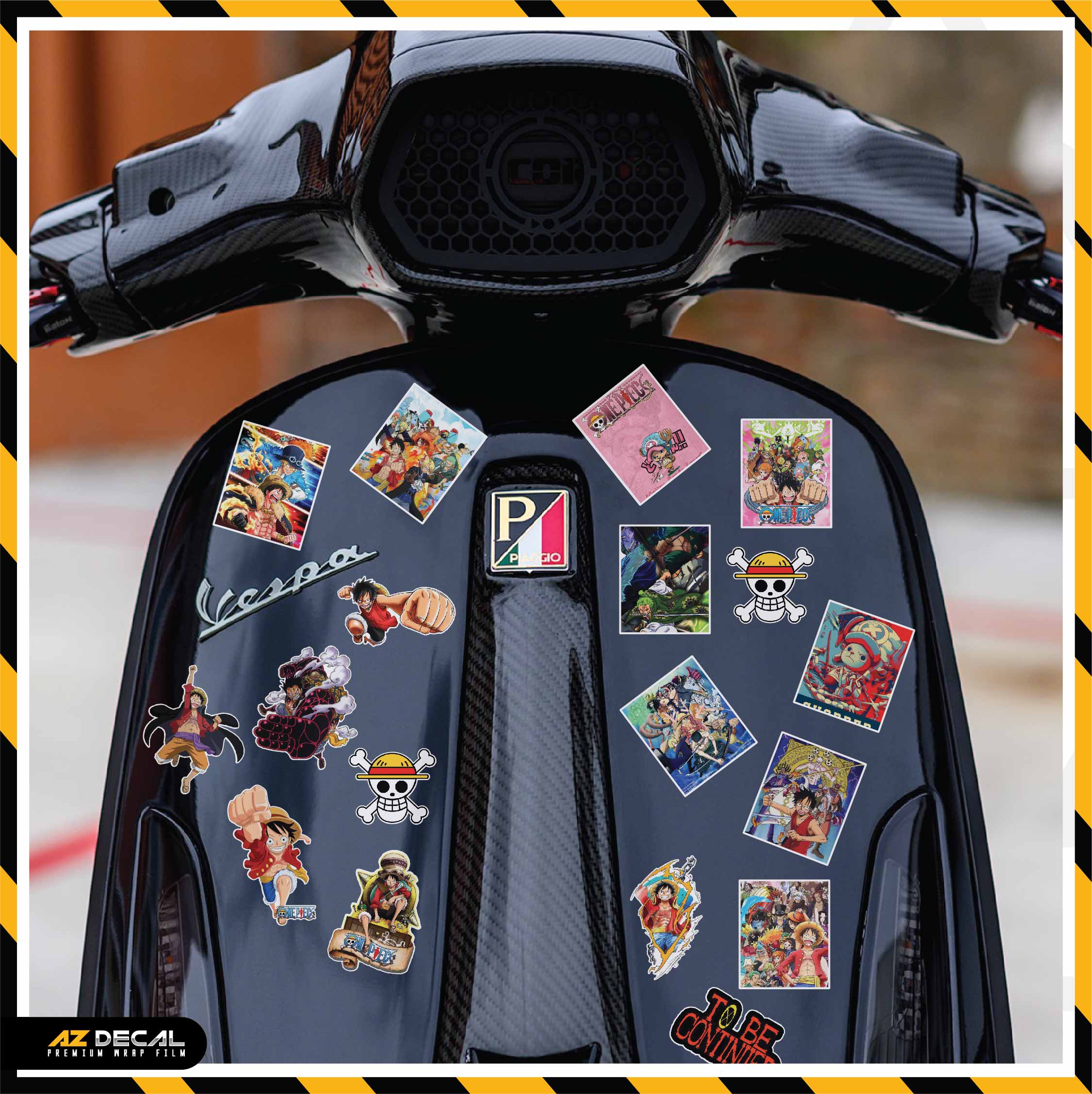 Sticker Dán Ô Tô, Xe Máy, Xe Điện, Xe Đạp, Mũ Bảo Hiểm | One Piece - ONEP008