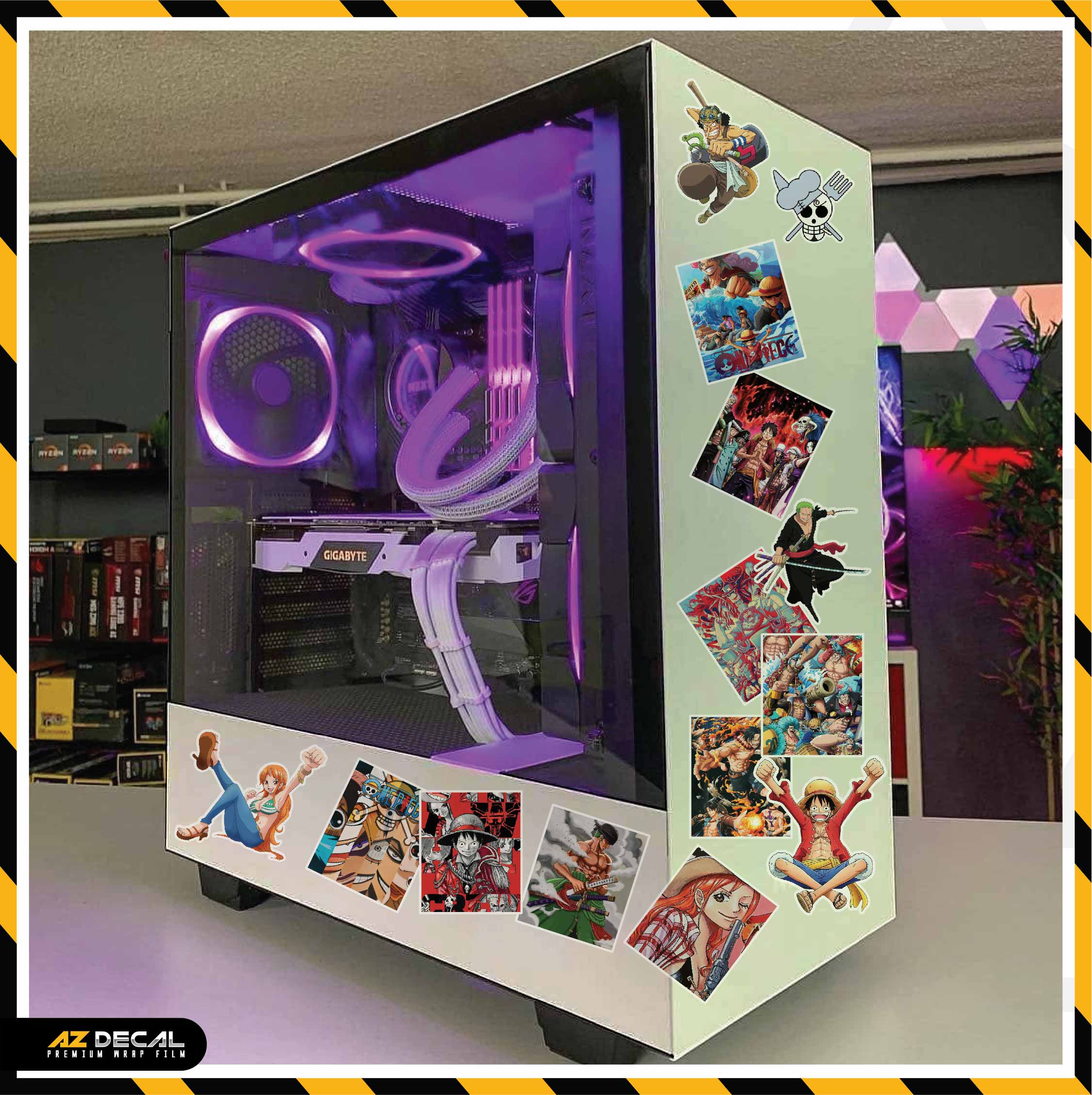 Sticker Dán Ô Tô, Xe Máy, Xe Điện, Xe Đạp, Mũ Bảo Hiểm | One Piece - ONEP008