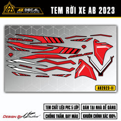 Tem Xe Air Blade 2023-2025 | AB2023-11 | Thiết Kế Cực Chất