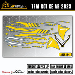 Tem Xe Air Blade 2023-2025 | AB2023-11 | Thiết Kế Cực Chất