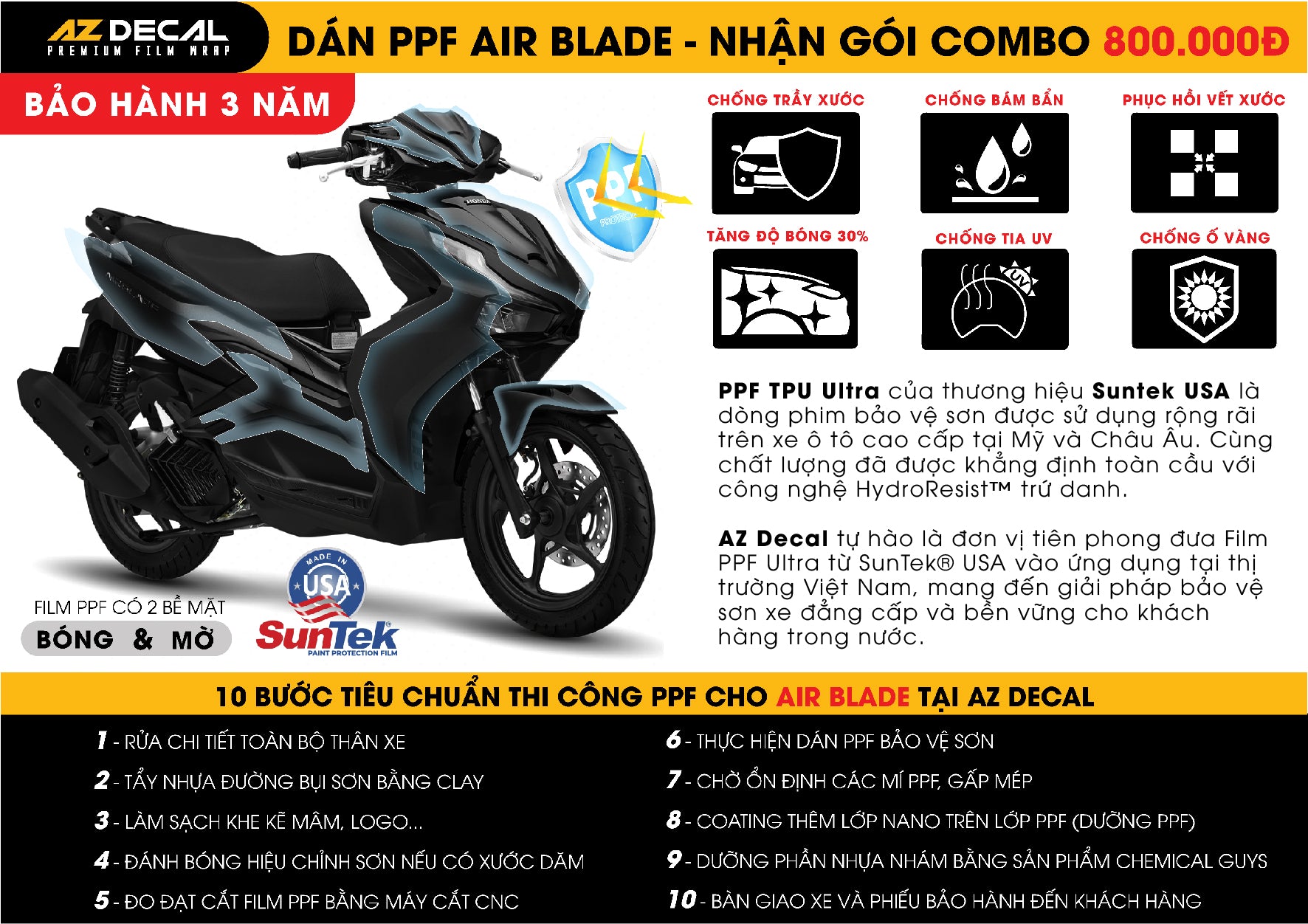 Dán PPF Xe Air Blade