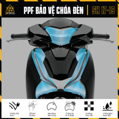 Miếng dán PPF dán choá đèn xe SH 2017-2019