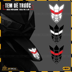 Các màu sắc của tem dán dè trước xe máy mẫu MD07