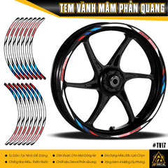 Tem dán vành mẫu Showa phản quang 3M