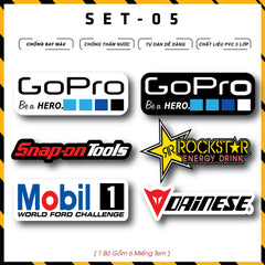 Sticker Dán Xe Máy, Xe Điện, Xe Đạp, Mũ Bảo Hiểm | SET-05