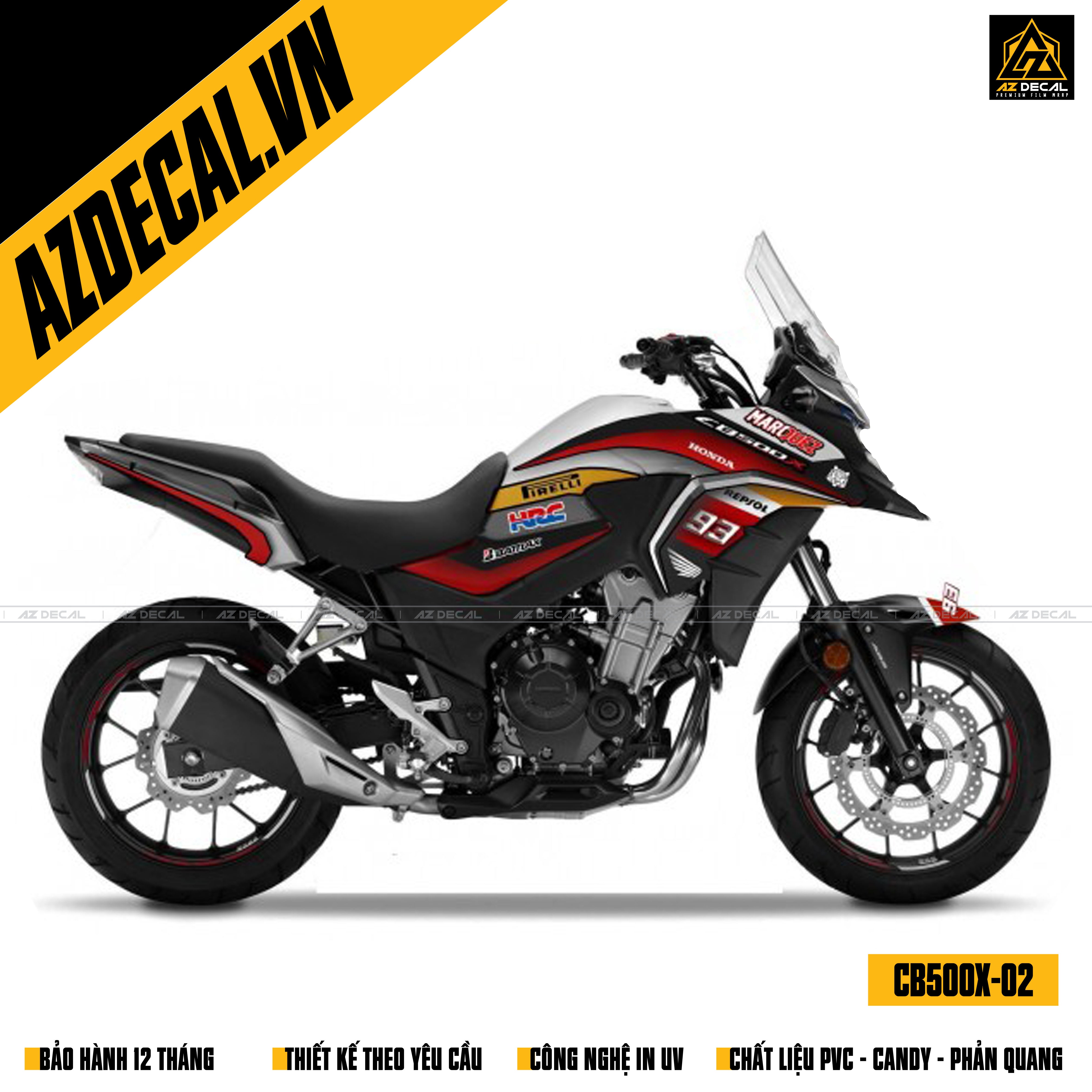 Địa chỉ dán tem xe CB500X uy tín tại Hà Nội