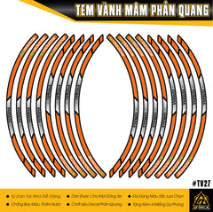 Tem Dán Vành Movistar Yamaha | TV27 | Phản Quang