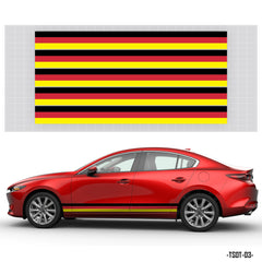 Tem sườn xe hơi phong cách cờ Đức đẹp