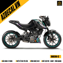 Mẫu tem dán xe KTM Duke 390 đẹp nhất
