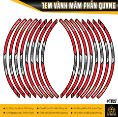 Tem Dán Vành Movistar Yamaha | TV27 | Phản Quang