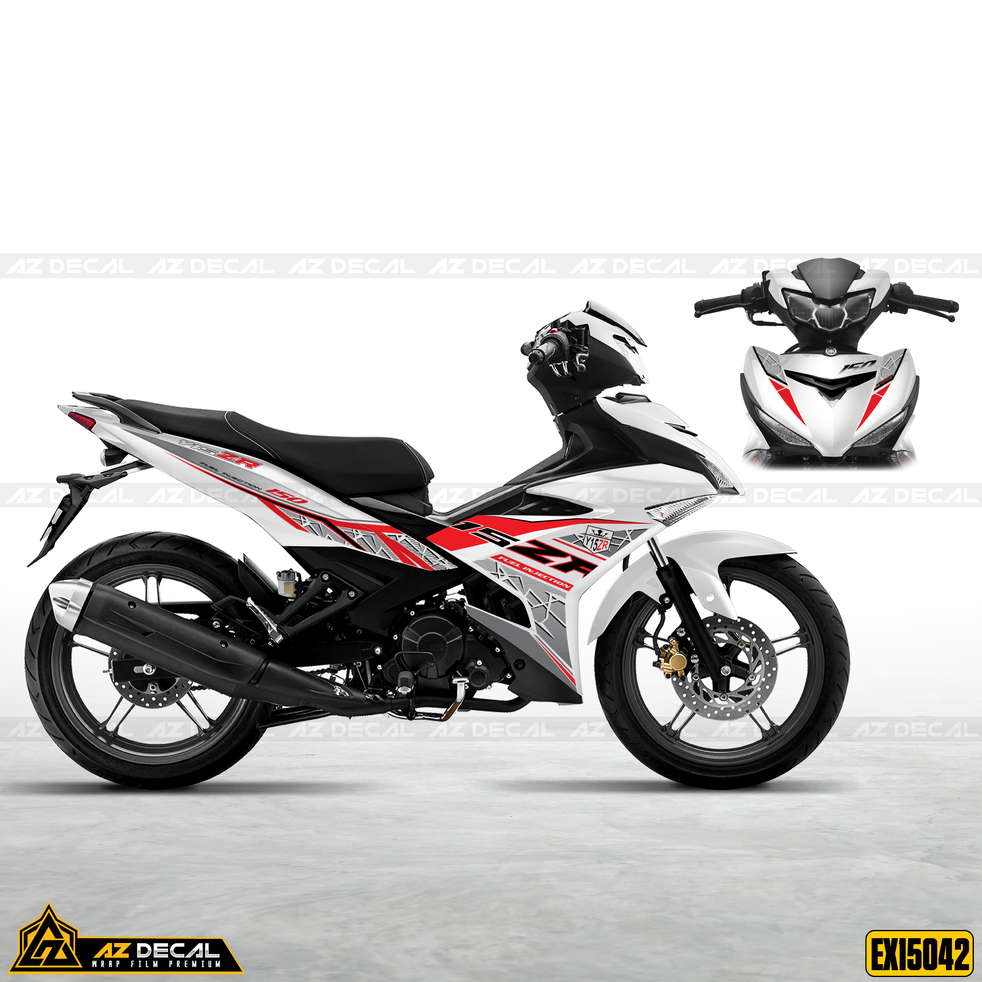 Tem Ex 150 trắng đỏ đẹp mẫu Y15ZR