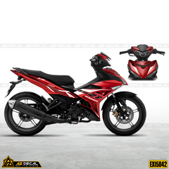 Decal dán xe Exciter 150 màu đỏ phong cách Y15ZR