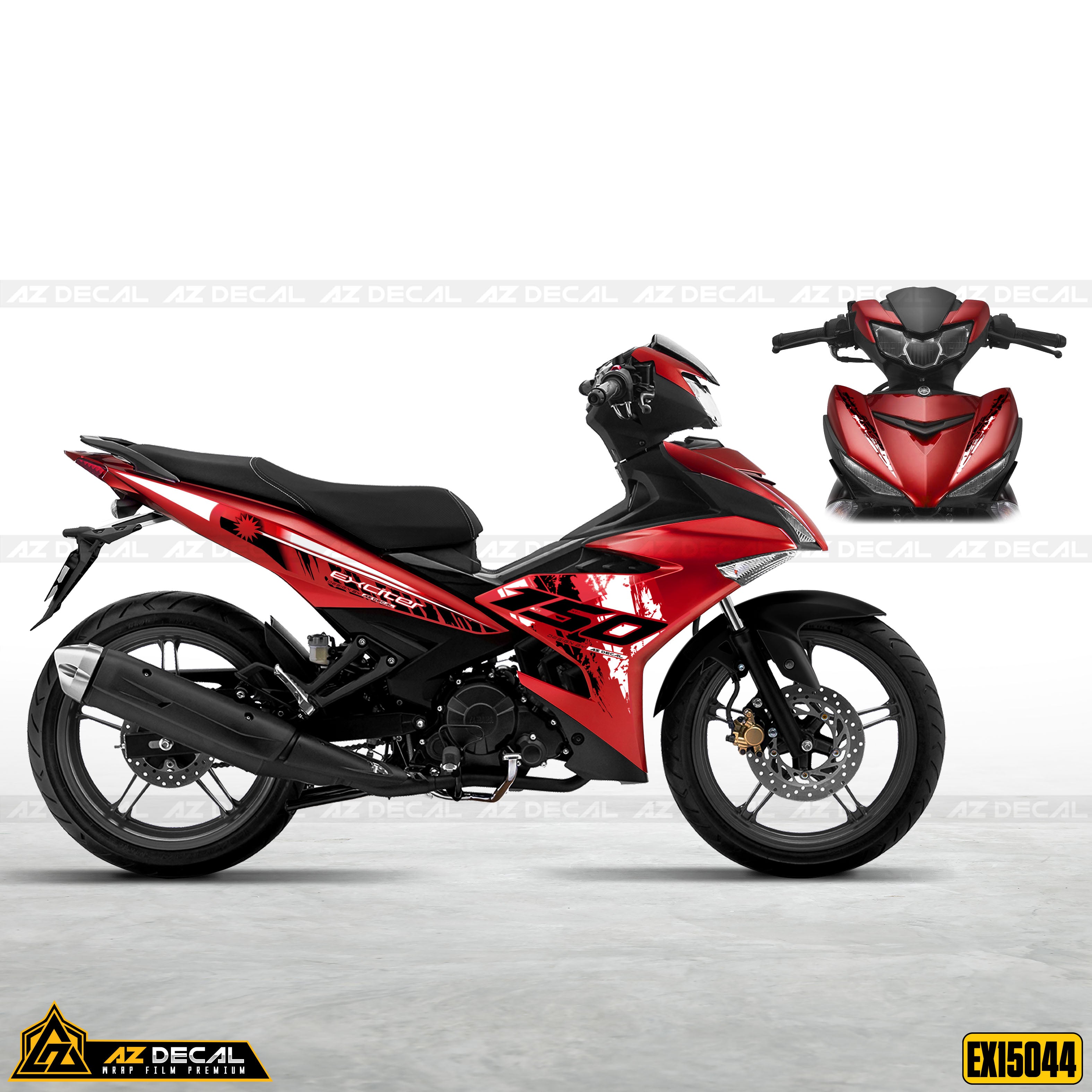 Decal dán xe Exciter 150 mẫu Malaysia đỏ