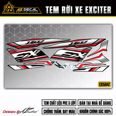 Tem Xe Exciter 150 | EX15047 | Phong Cách Thể Thao