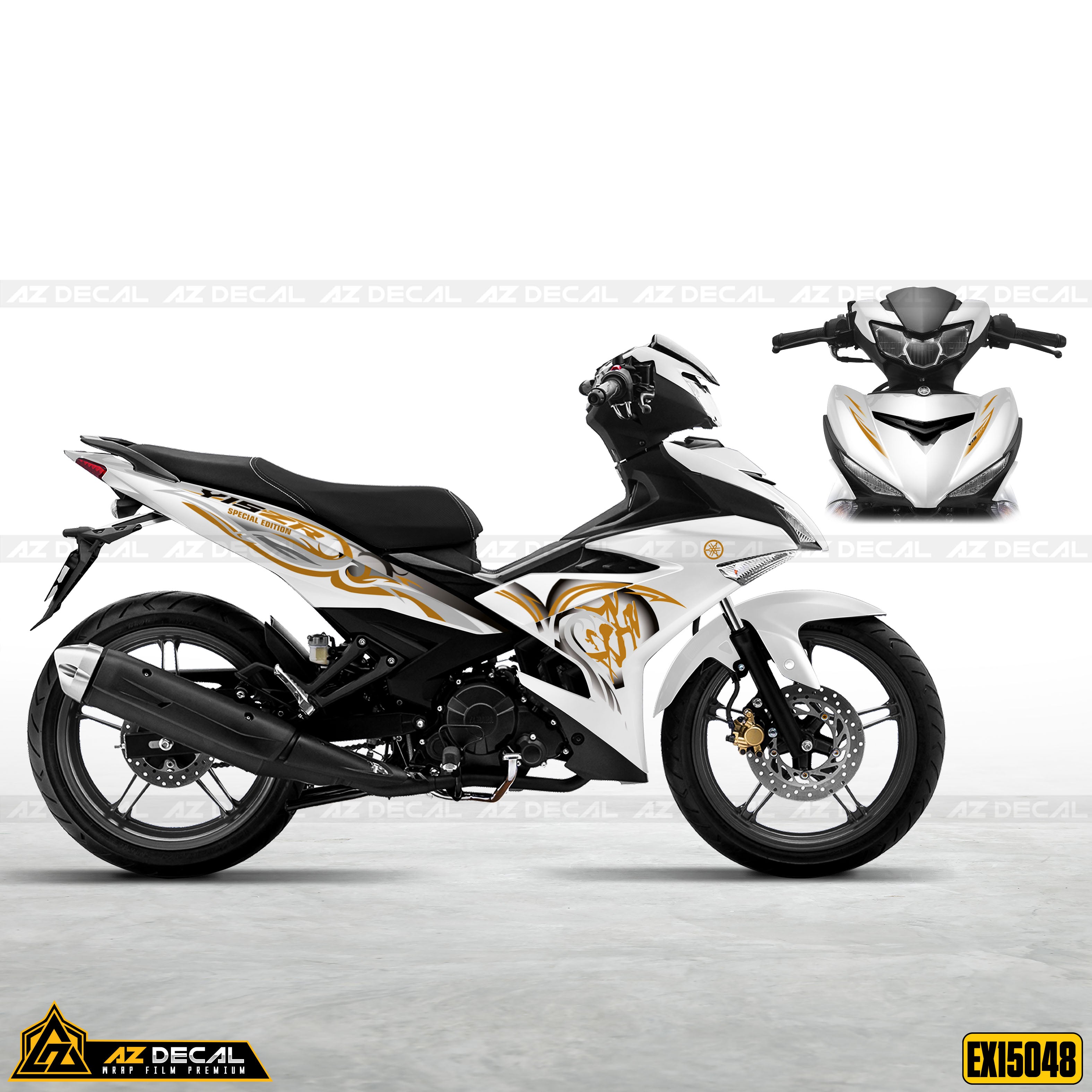 Tem rời Ex 150 mẫu Special Edition màu vàng trắng