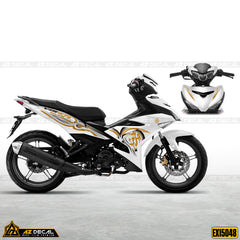 Tem rời Ex 150 mẫu Special Edition màu vàng trắng