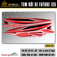 Dán đề dán xe Future đỏ đen mẫu Limited Edition