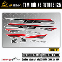 Tem dán xe Honda Future 125 trắng