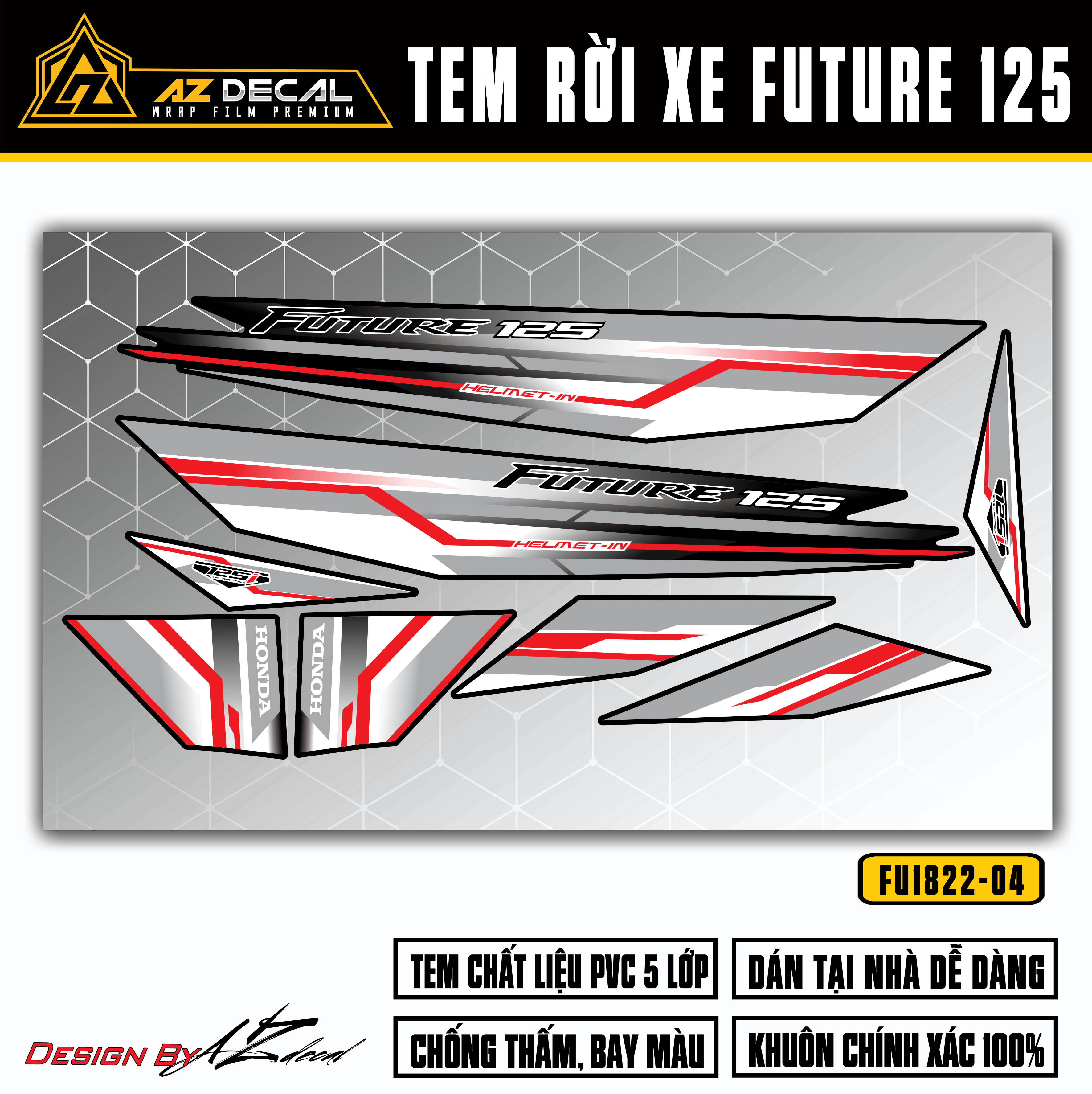 Decal dán xe Honda Future 125 Fi