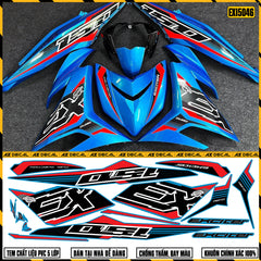 Tem Xe Exciter 150 | EX15046 | Mẫu Chữ EX 150