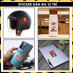 Sticker Dán Ô Tô, Xe Máy, Xe Điện, Xe Đạp, Mũ Bảo Hiểm | Hãng Xe Hologram - Honda