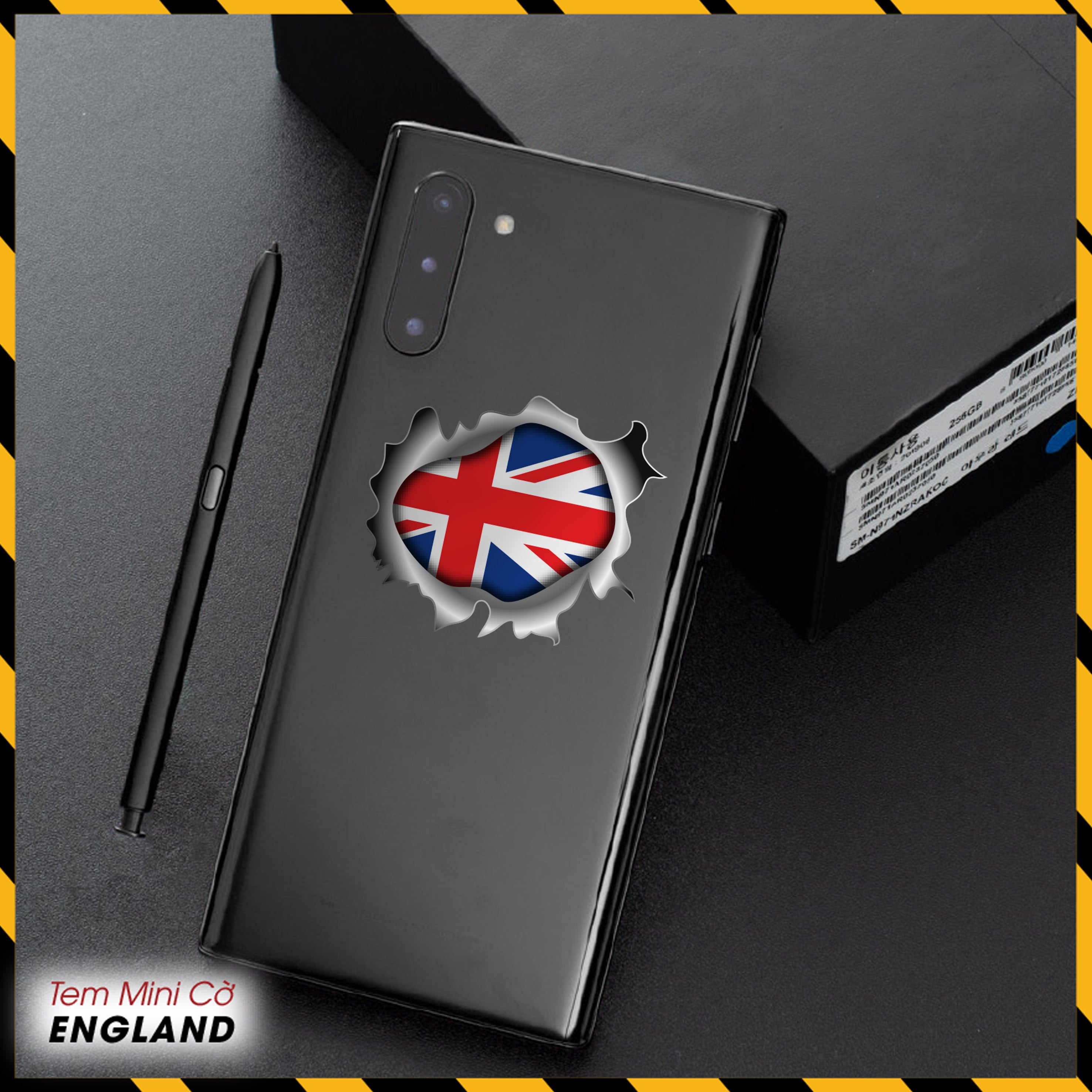 Sticker Dán Xe Máy, Xe Điện, Xe Đạp, Mũ Bảo Hiểm | Tem Mini Cờ Quốc Gia - England