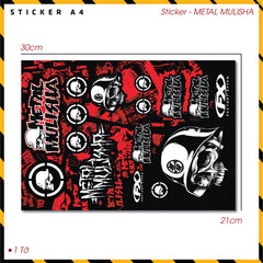 Sticker Dán Ô Tô, Xe Máy, Xe Điện, Xe Đạp, Mũ Bảo Hiểm | SET Trang Trí METAL MULISHA