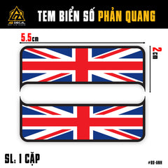 Tem Biển Số Phản Quang | Thiết Kế Cờ Các Nước