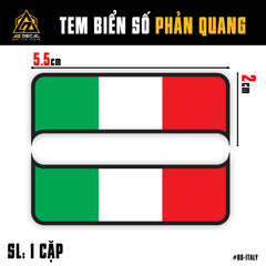 Tem Biển Số Phản Quang | Thiết Kế Cờ Các Nước