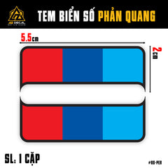 Tem Biển Số Phản Quang | Thiết Kế Cờ Các Nước
