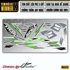 Tem Xe Winner X Xanh Lá Phong Cách Sport