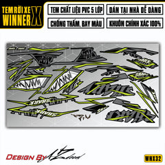 m xe Winner X màu Xanh Xám mẫu cá mập