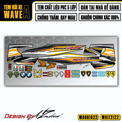 Tem xe Wave Alpha 100 110 mẫu RS100