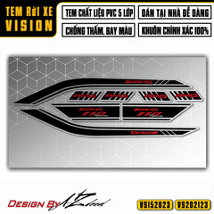 Tem Vision đen (nền trong) phong cách AMG