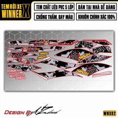 Tem xe Winner X Samurai màu đỏ