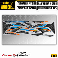 Tem xe Winner X One Heart Pattern nền trắng