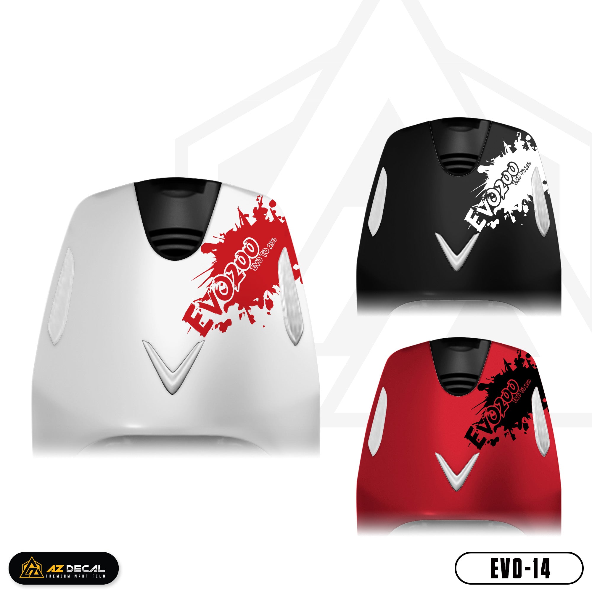 Tem Xe Evo 200 Mẫu Chữ Evo 200- mặt nạ